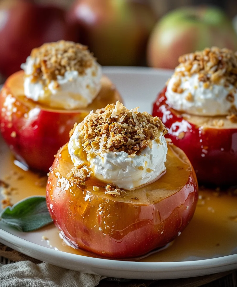 Himmlische Käsekuchen-Bratäpfel: Dein süßer Dessert-Traum!