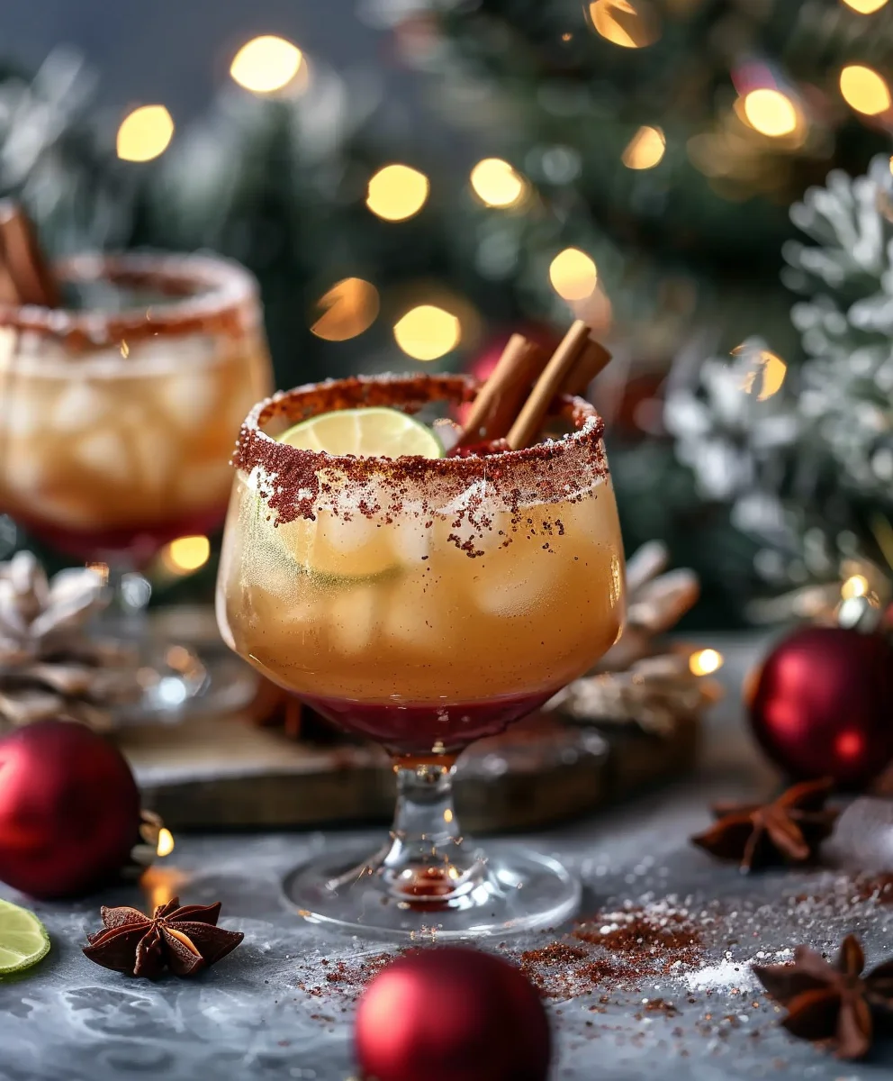 Alkoholfreier Gewürz-Weihnachts-Margarita: Festlicher Genuss