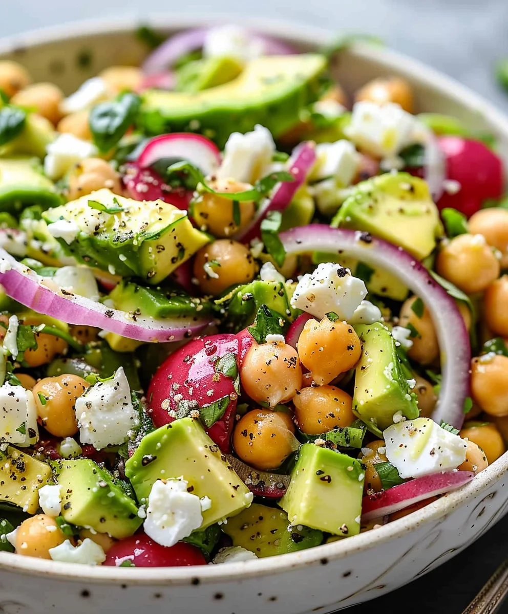 Kichererbsen Feta Avocado Salat: Gesund, Lecker, Einfach!