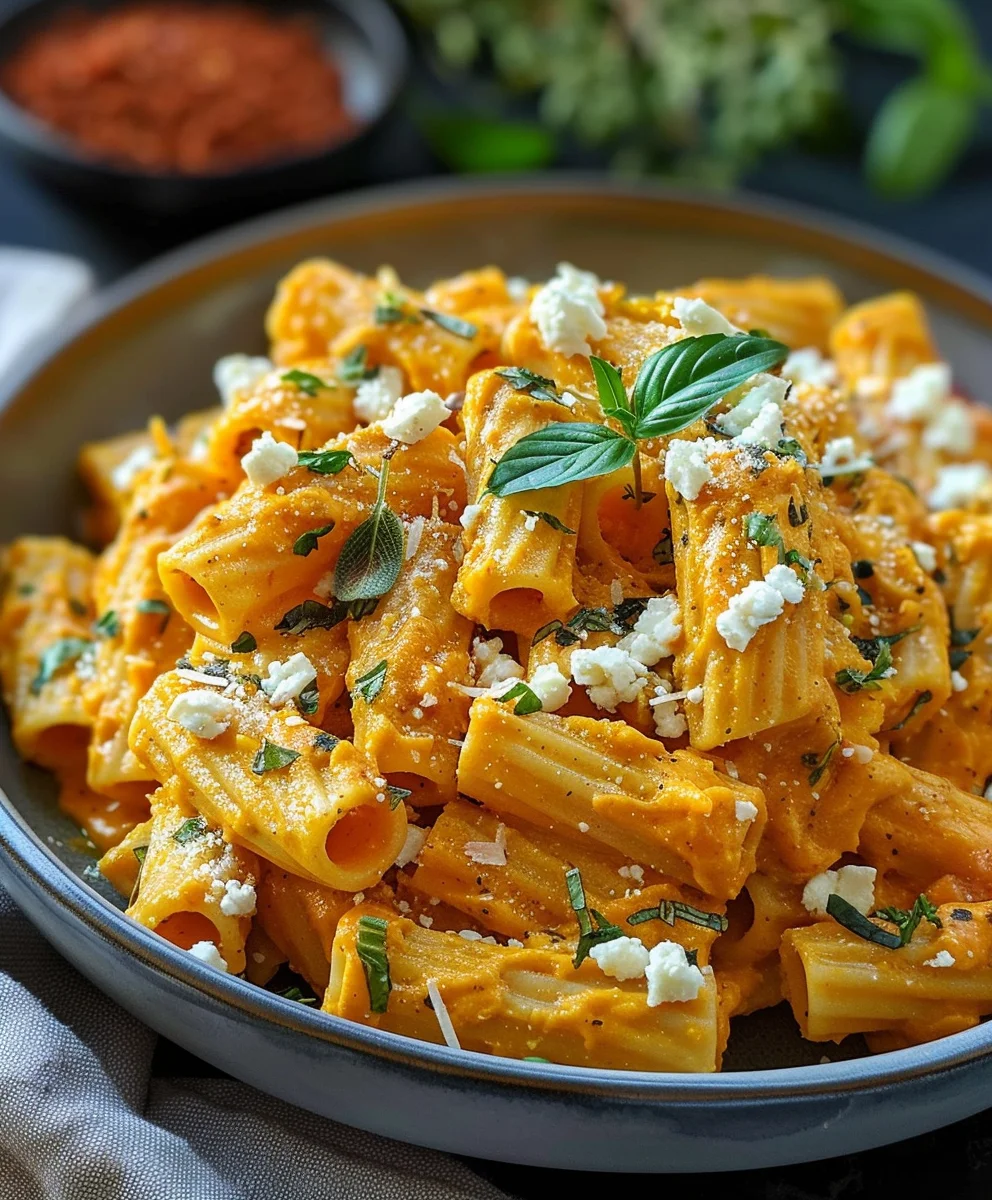Kürbis Feta Pasta Rezept: Herbstliches Wohlfühlessen leicht gemacht