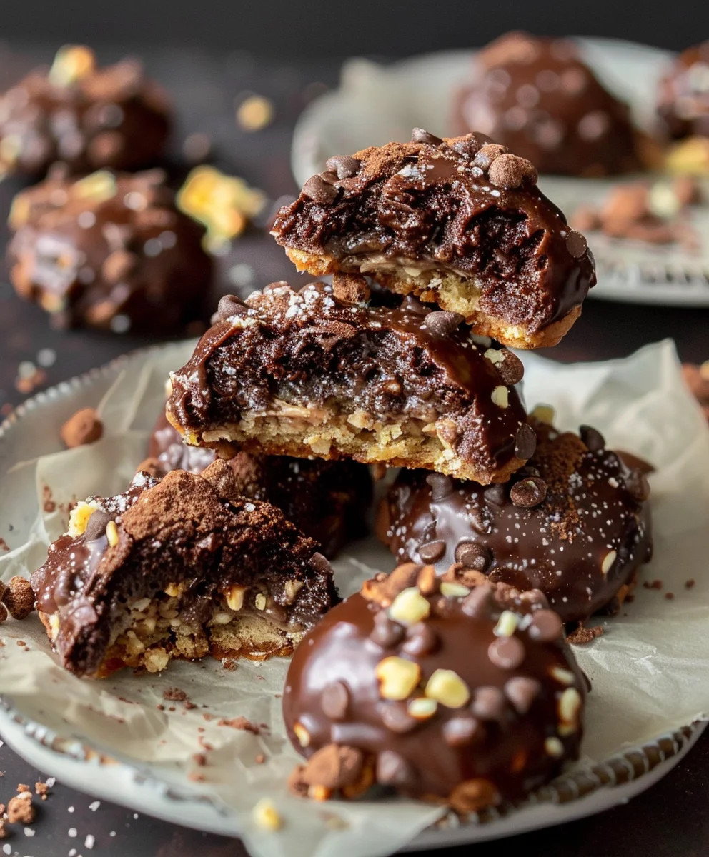 Rocher Plätzchen: Nougat & Schoko Weihnachtskekse