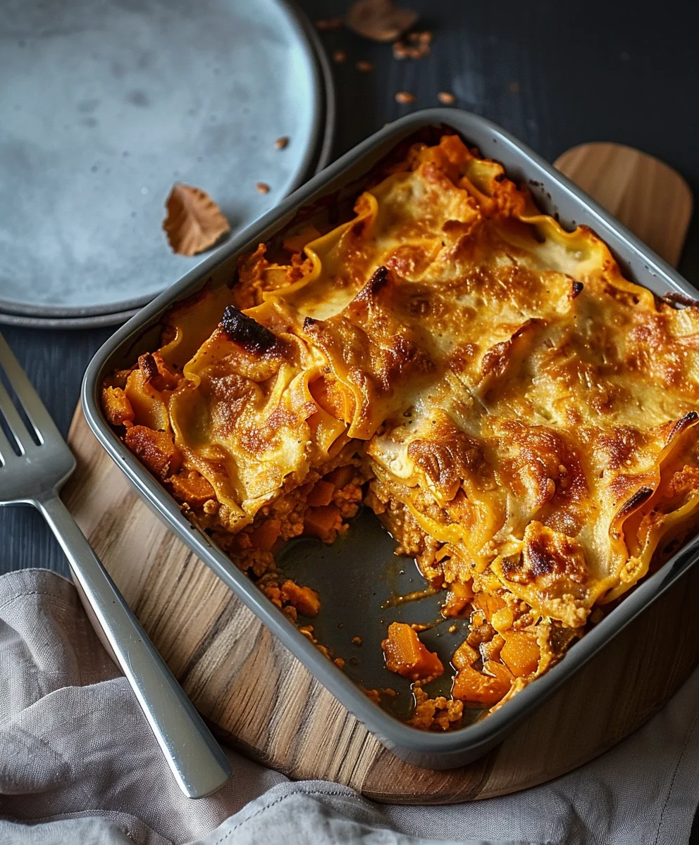 Vegane Kürbis Lasagne: Einfach, cremig & unwiderstehlich lecker!