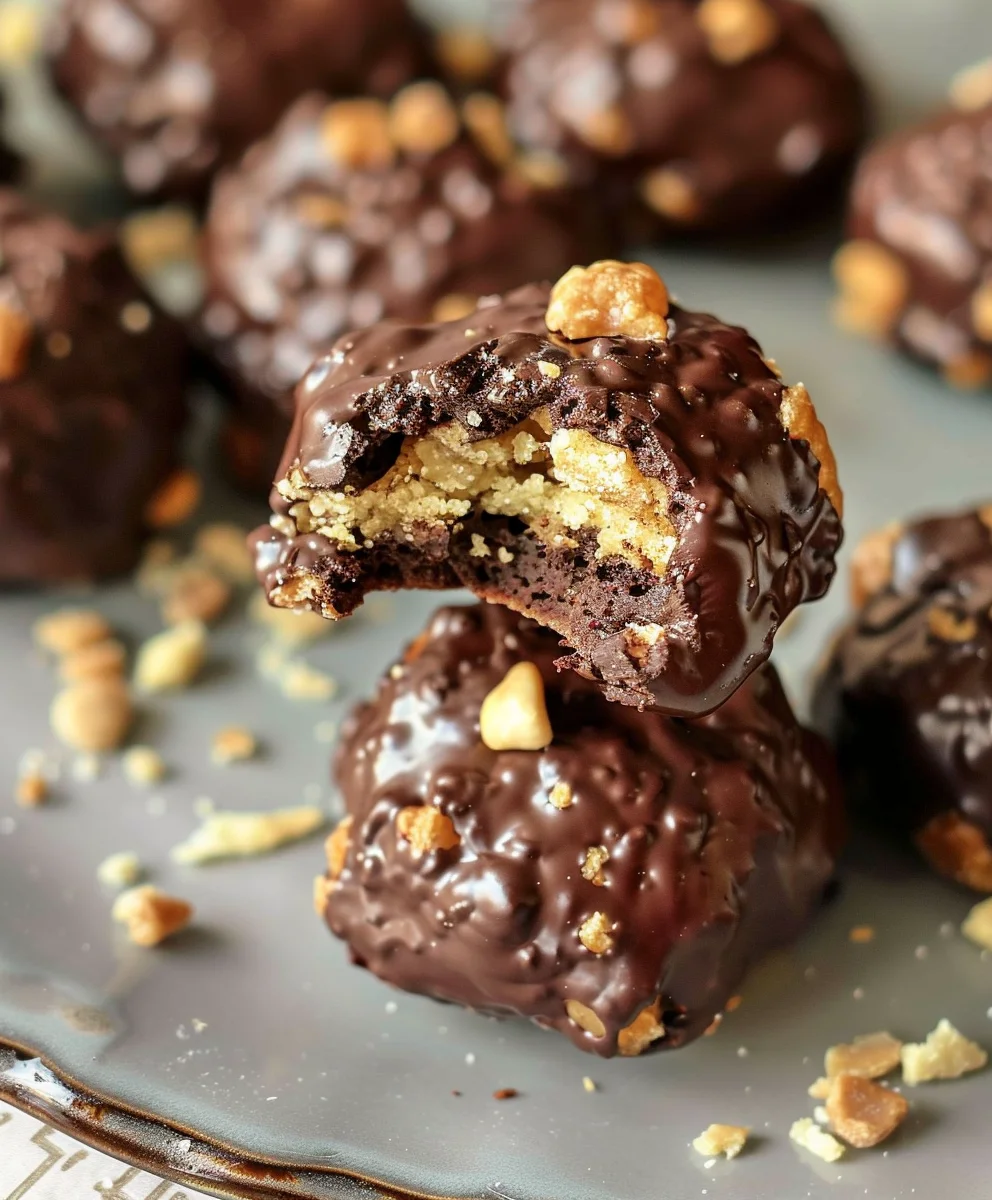 Rocher Plätzchen: Nougat & Schoko Weihnachtskekse