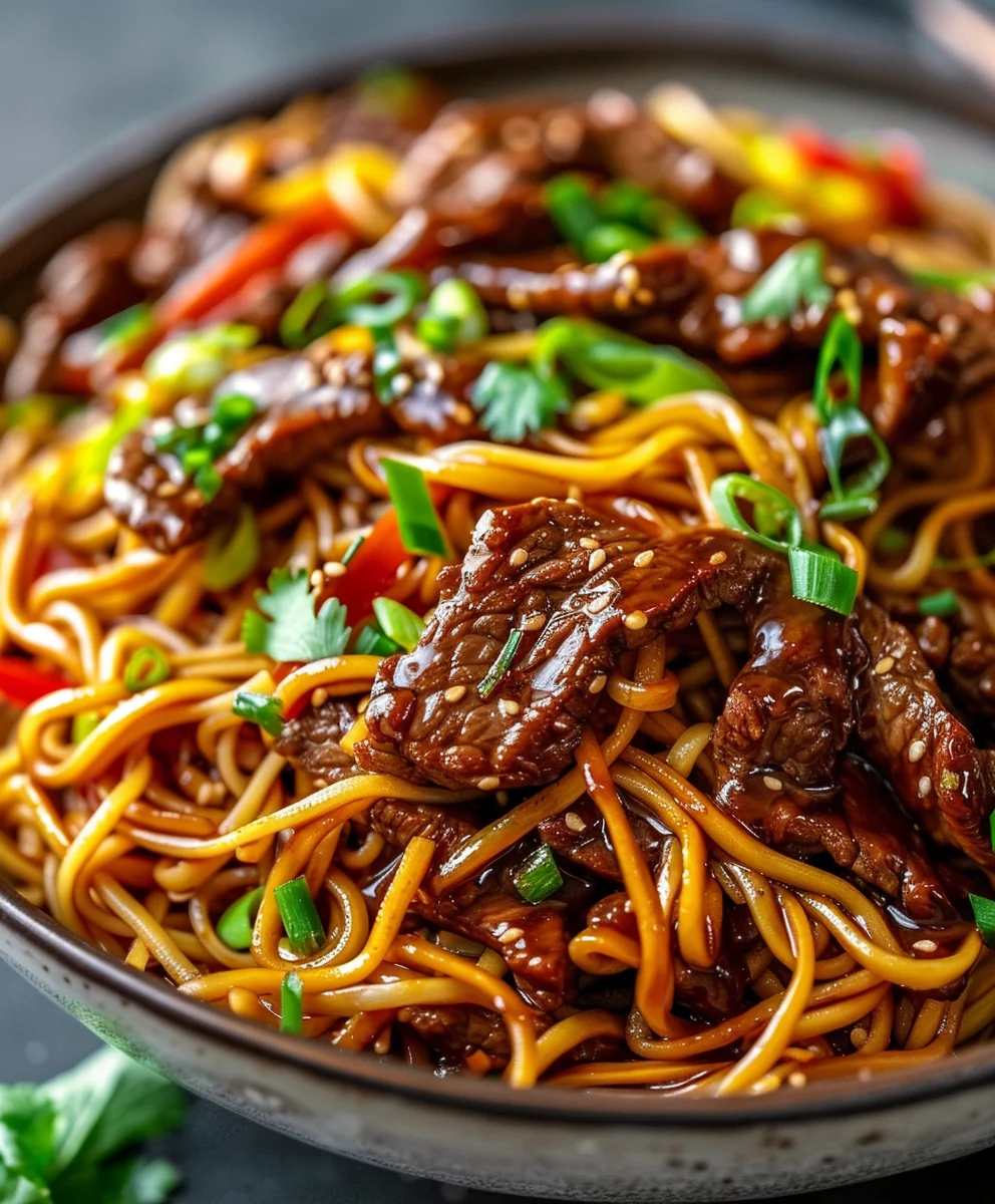Sticky Beef Noodles: Süß-scharf, klebrig & unwiderstehlich lecker!