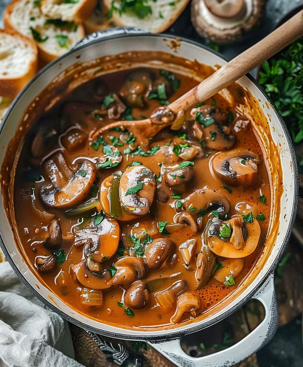 Das beste Vegane Lauch Pilz Gulasch: Einfach unwiderstehlich!