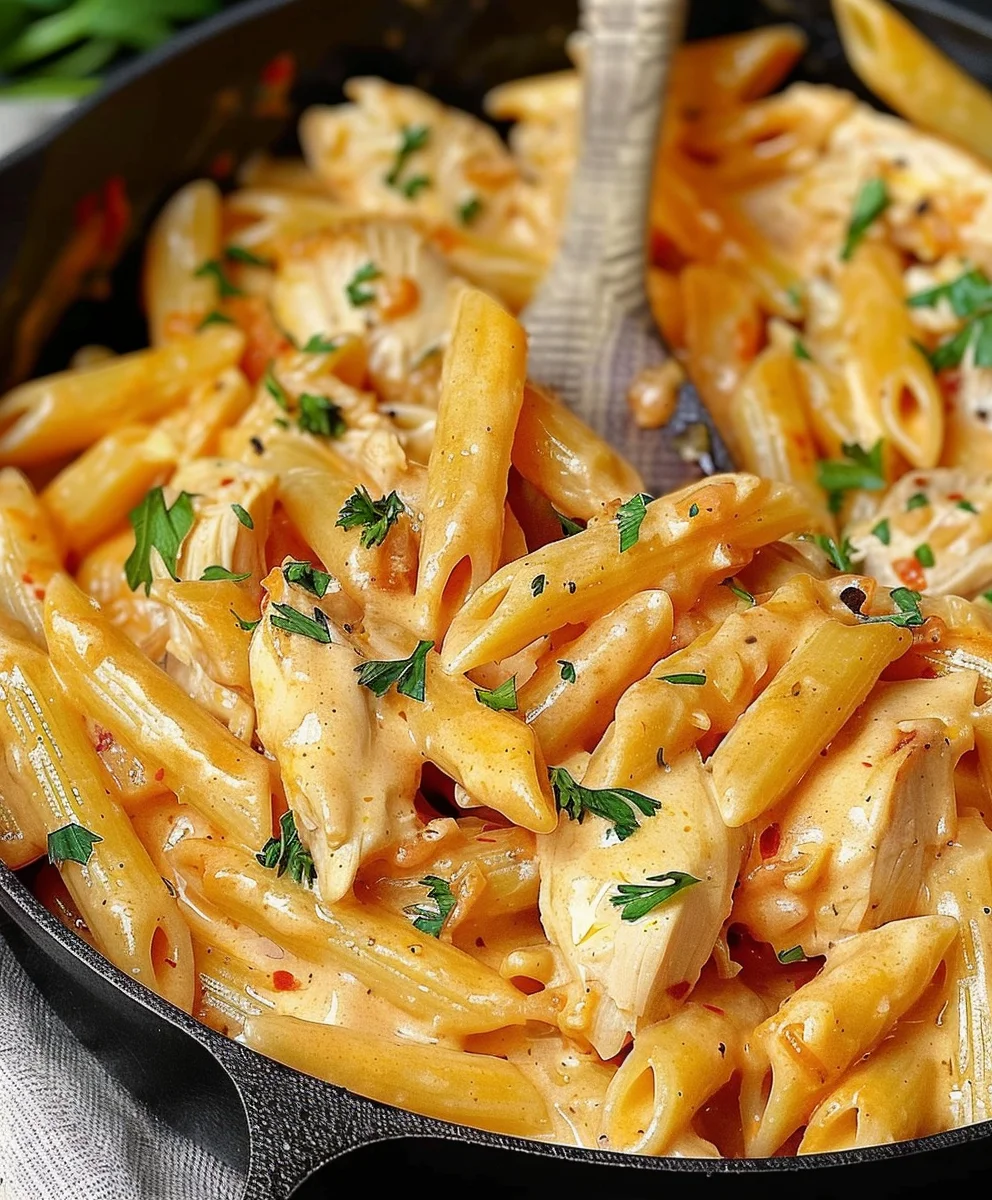 Einfaches & cremiges Crack Chicken Penne Rezept für alle