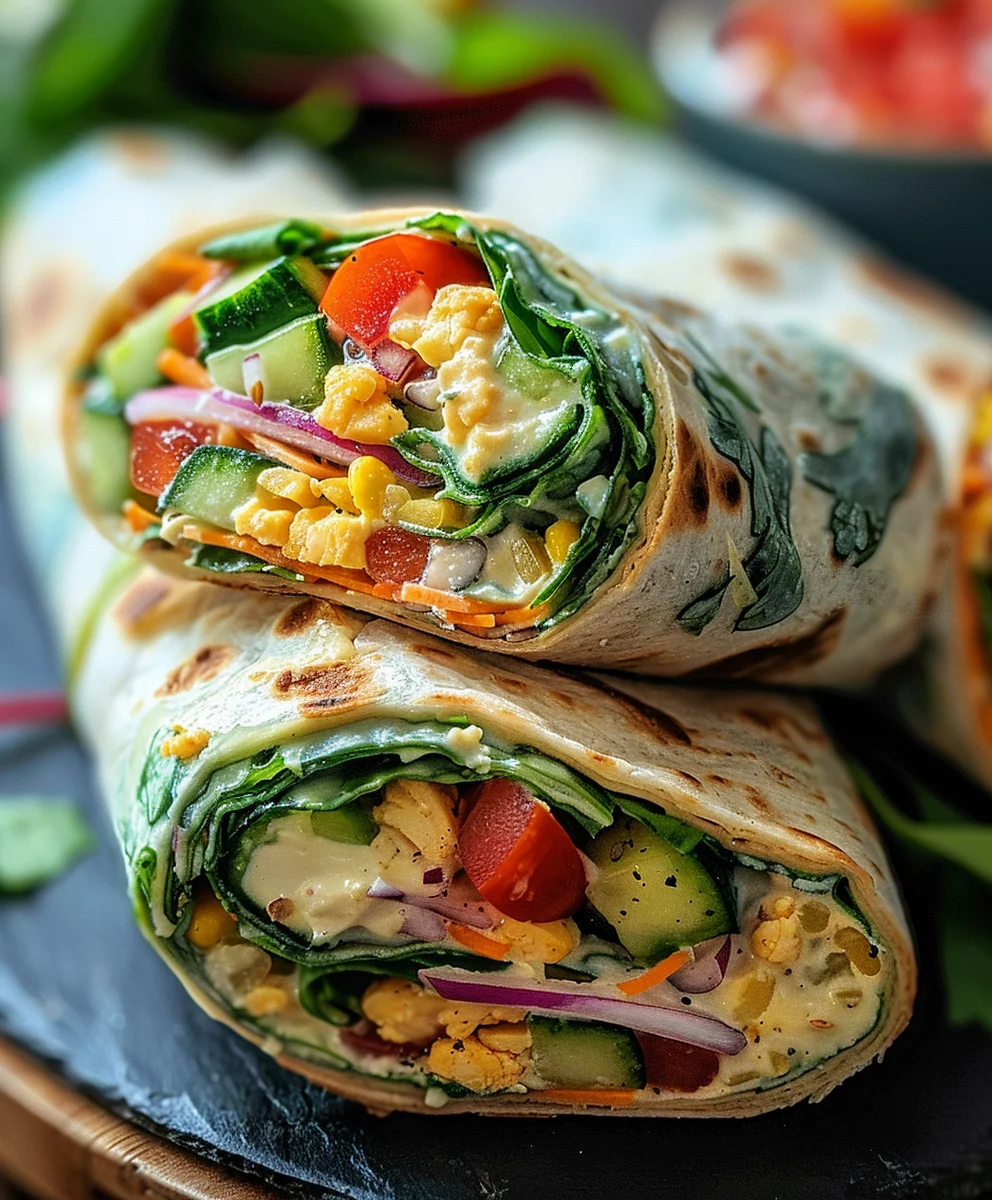 Vegan Veggie Wraps Rezept: Schnell, frisch & lecker!