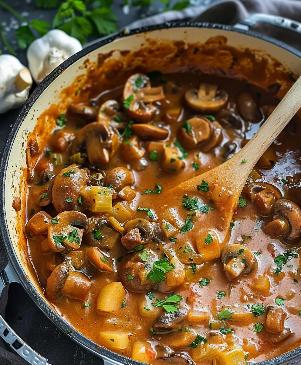 Das beste Vegane Lauch Pilz Gulasch: Einfach unwiderstehlich!