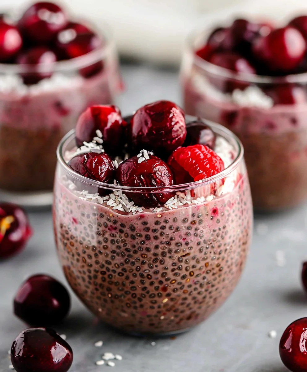Gesunder Cherry Chia Pudding: Dein perfektes Frühstück!