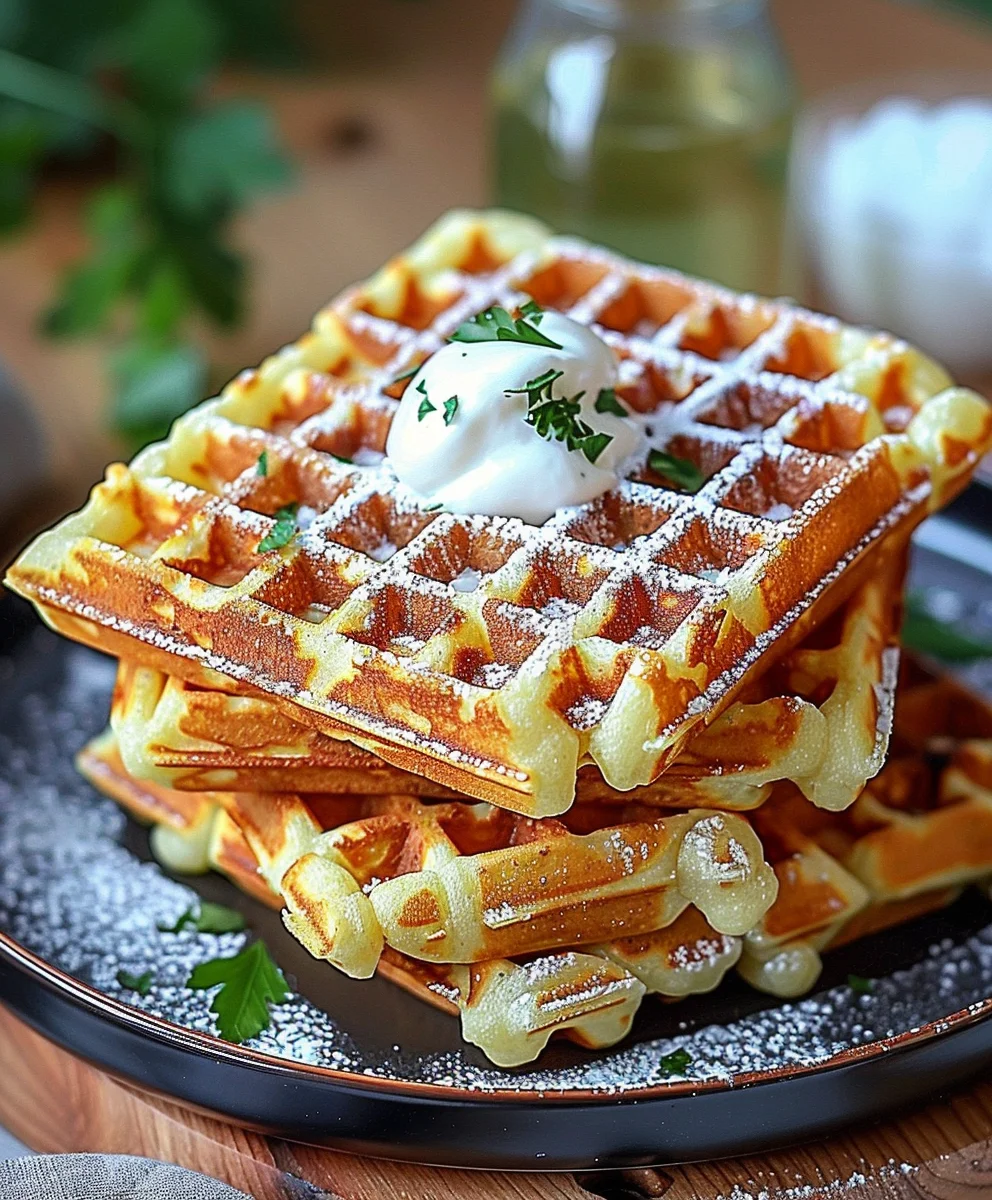 Das beste Rezept: Knusprige Kartoffelwaffeln einfach gemacht.
