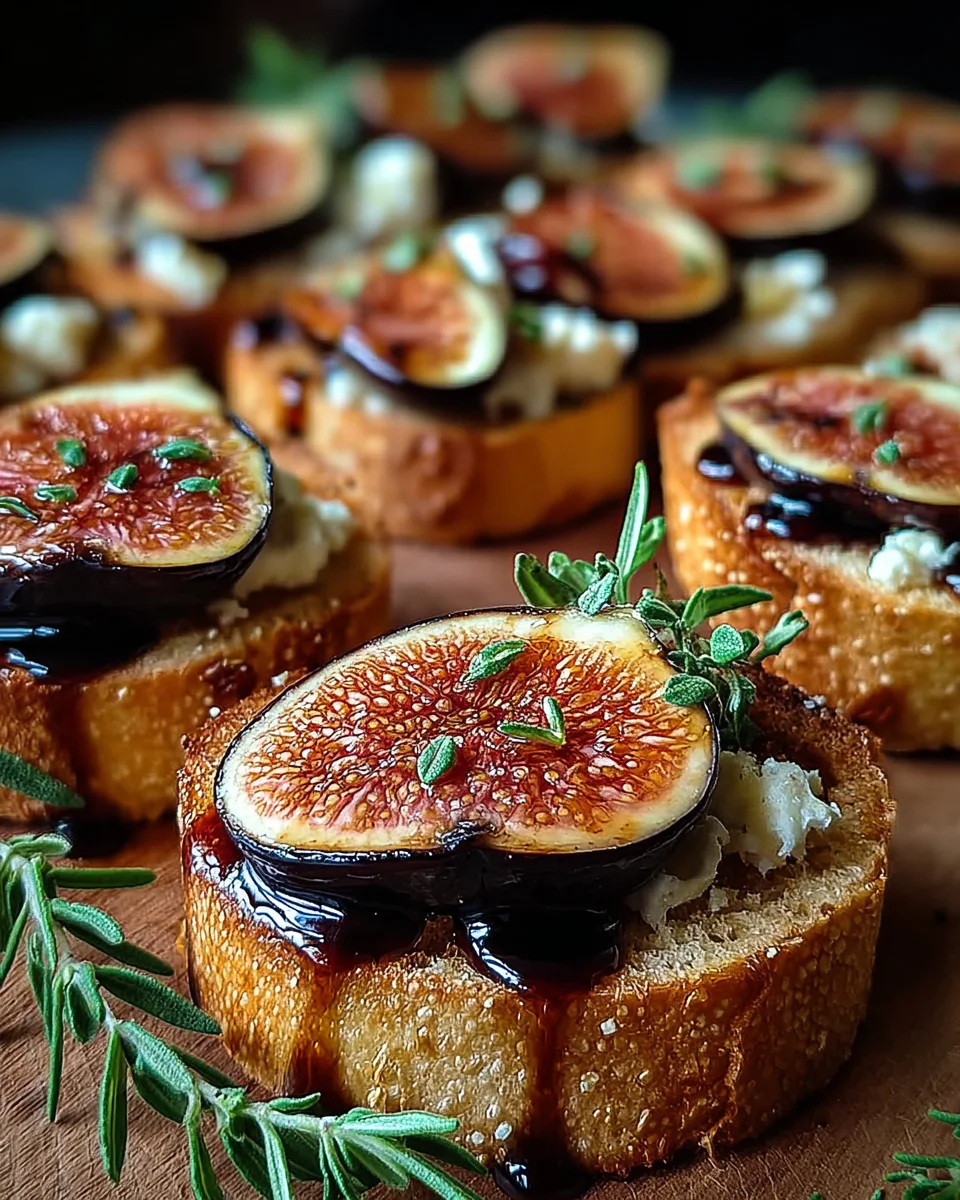 Balsamico Ofenfeigen Crostinis: Das Rezept für Hochgenuss.