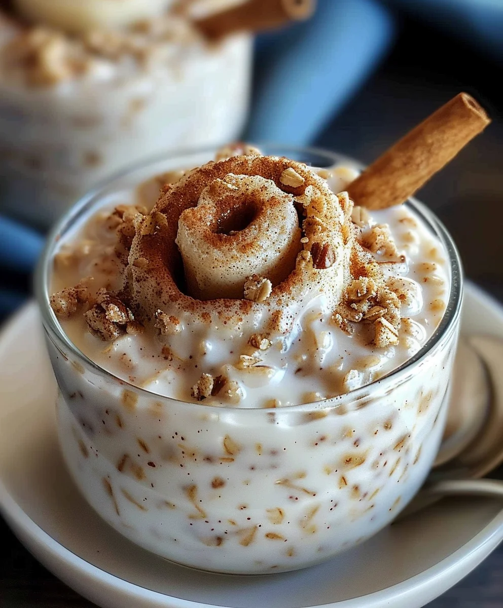 Cremige Zimtschnecken Overnight Oats: Dein süßer Morgen!
