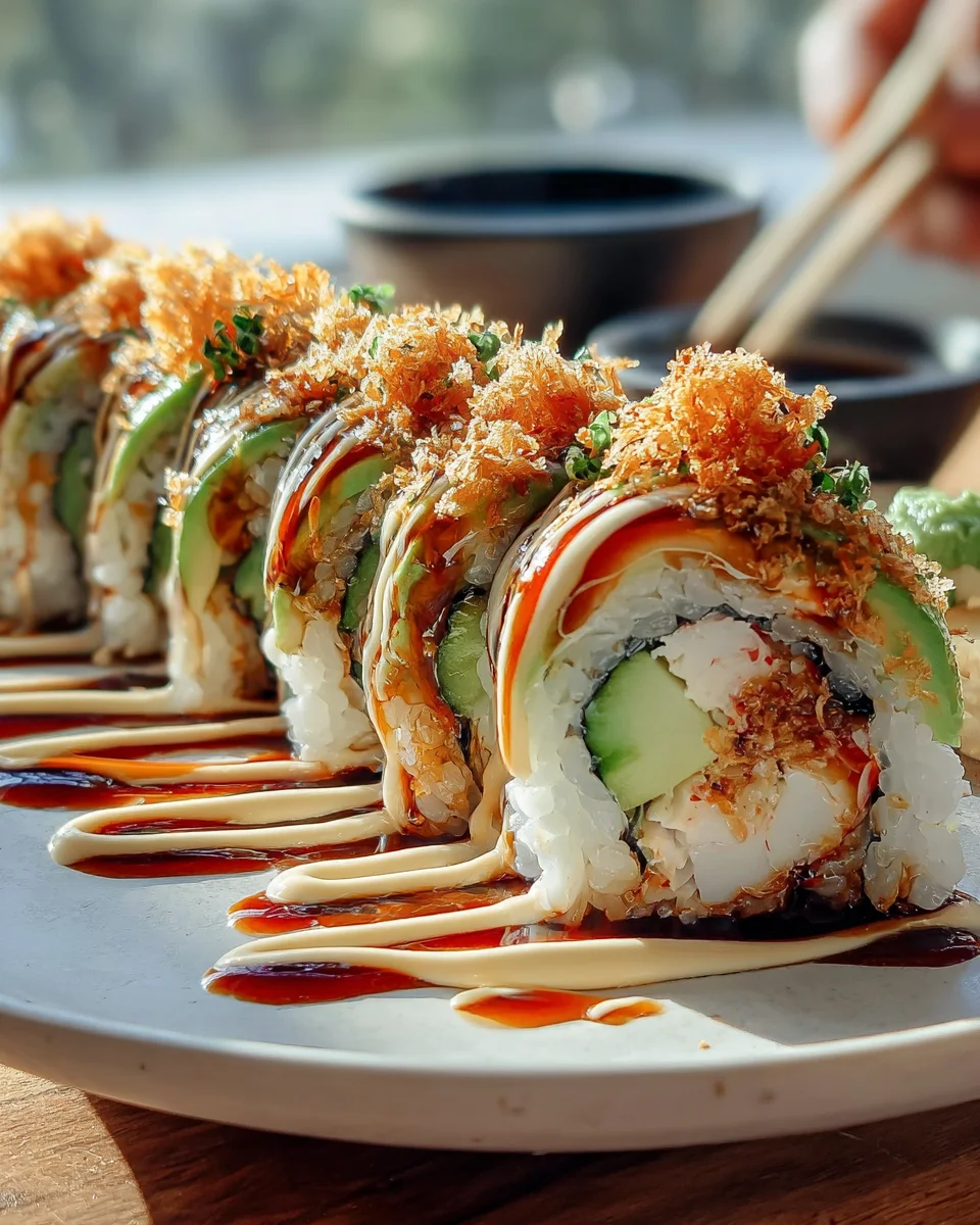 Knusprige California Crunch Roll Sushi zu Hause – Einfach & Lecker!