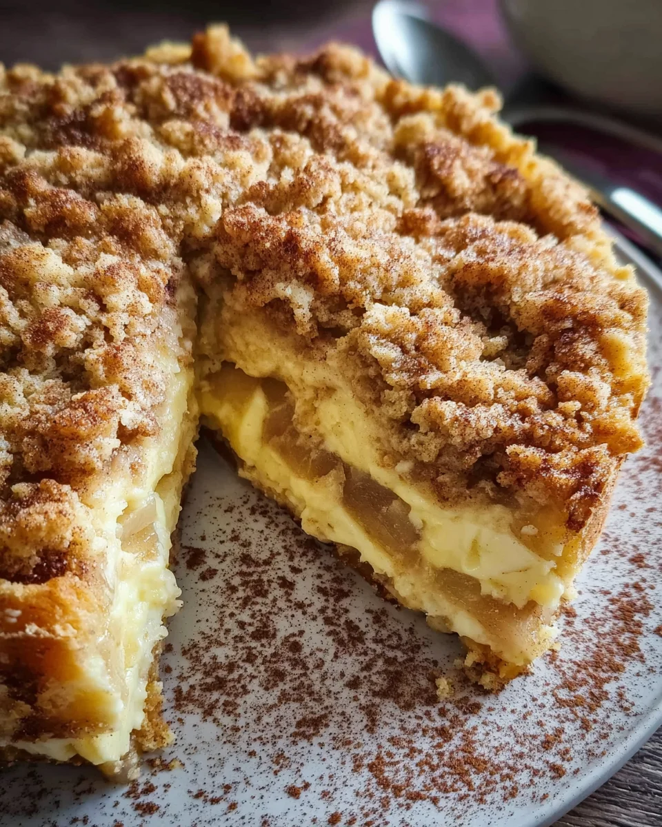 Saftiger Apfelkuchen mit Pudding & Zimtstreuseln – einfach lecker!
