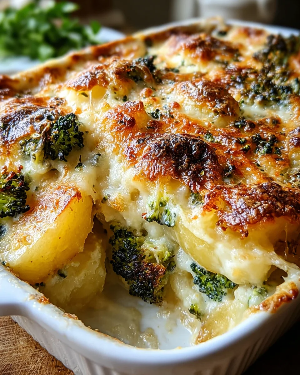Dein ultimatives Kartoffelgratin mit Brokkoli – ein Traum!