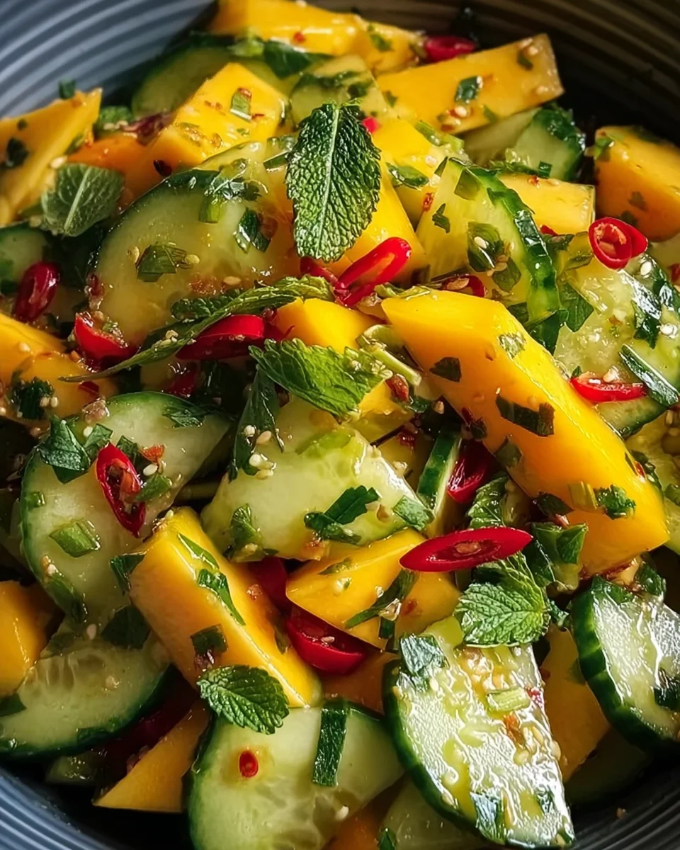 Thai Mango Gurken Salat Rezept: Exotisch, Frisch & Leicht