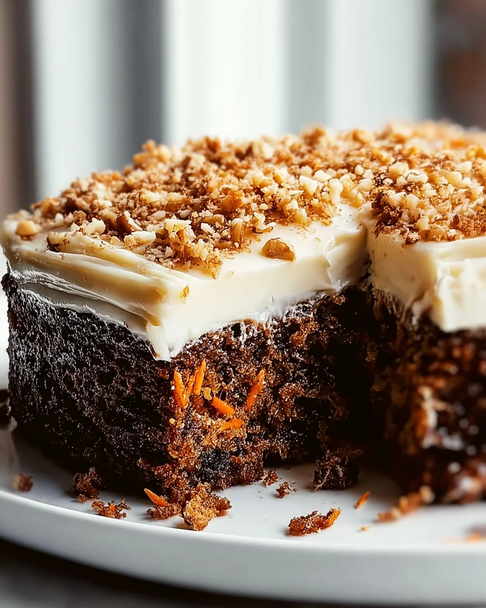 Ultimativer Schoko Karottenkuchen mit cremigem Frischkäse Frosting