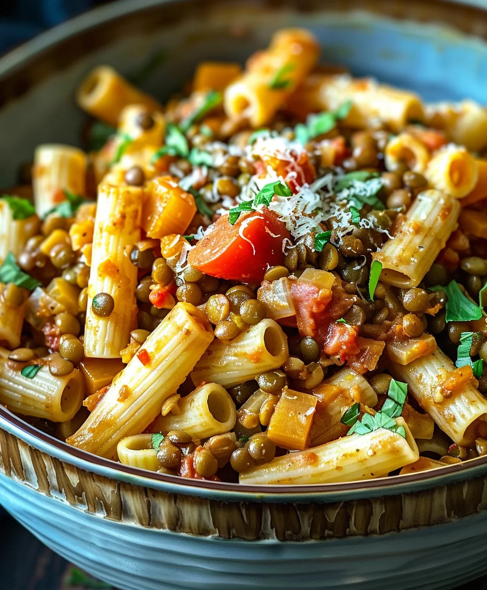 One Pot Pasta mit Linsen: Das einfachste ultimative Rezept!