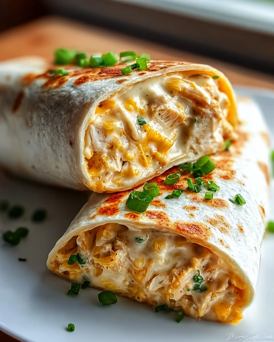 Dein Blitz-Rezept: Käse-Knoblauch Hähnchen Wraps, einfach lecker!