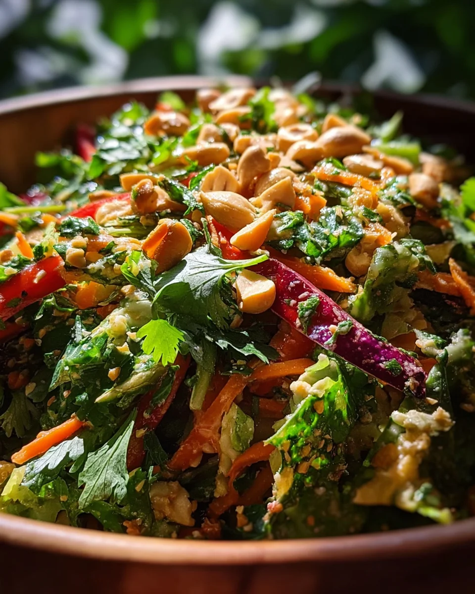 Unglaublicher Erdnuss Knusper Salat: Ein Fest für die Sinne!