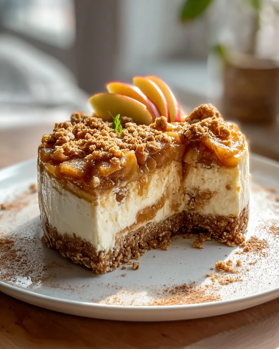 Apfel-Crumble-Käsekuchen: Süße Perfektion für Genießer