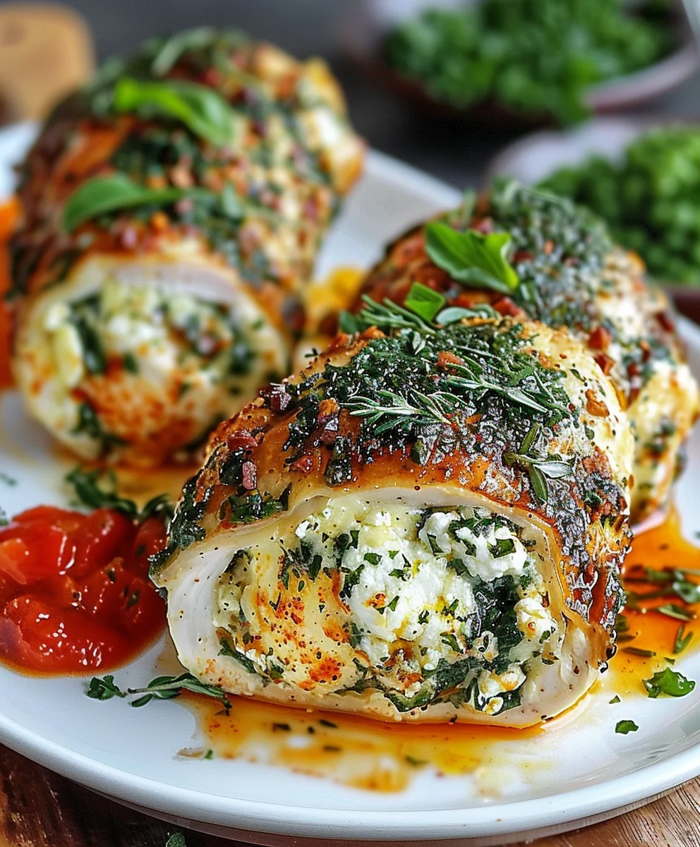 Kräuter-Ricotta Hähnchenröllchen: Dein Lieblingsrezept!