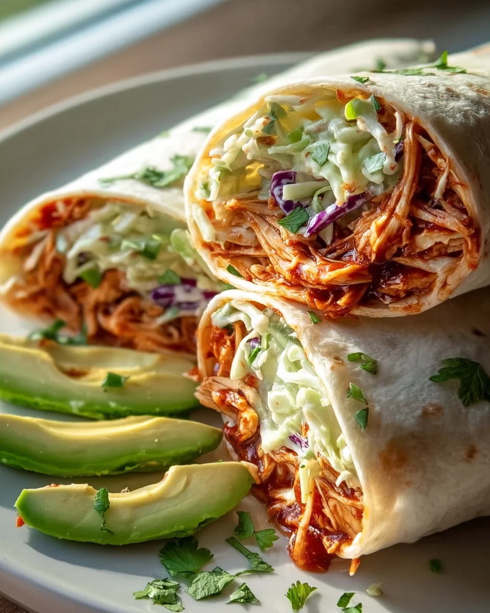 BBQ Hähnchen Coleslaw Wraps: Sommerlicher Genuss für alle!