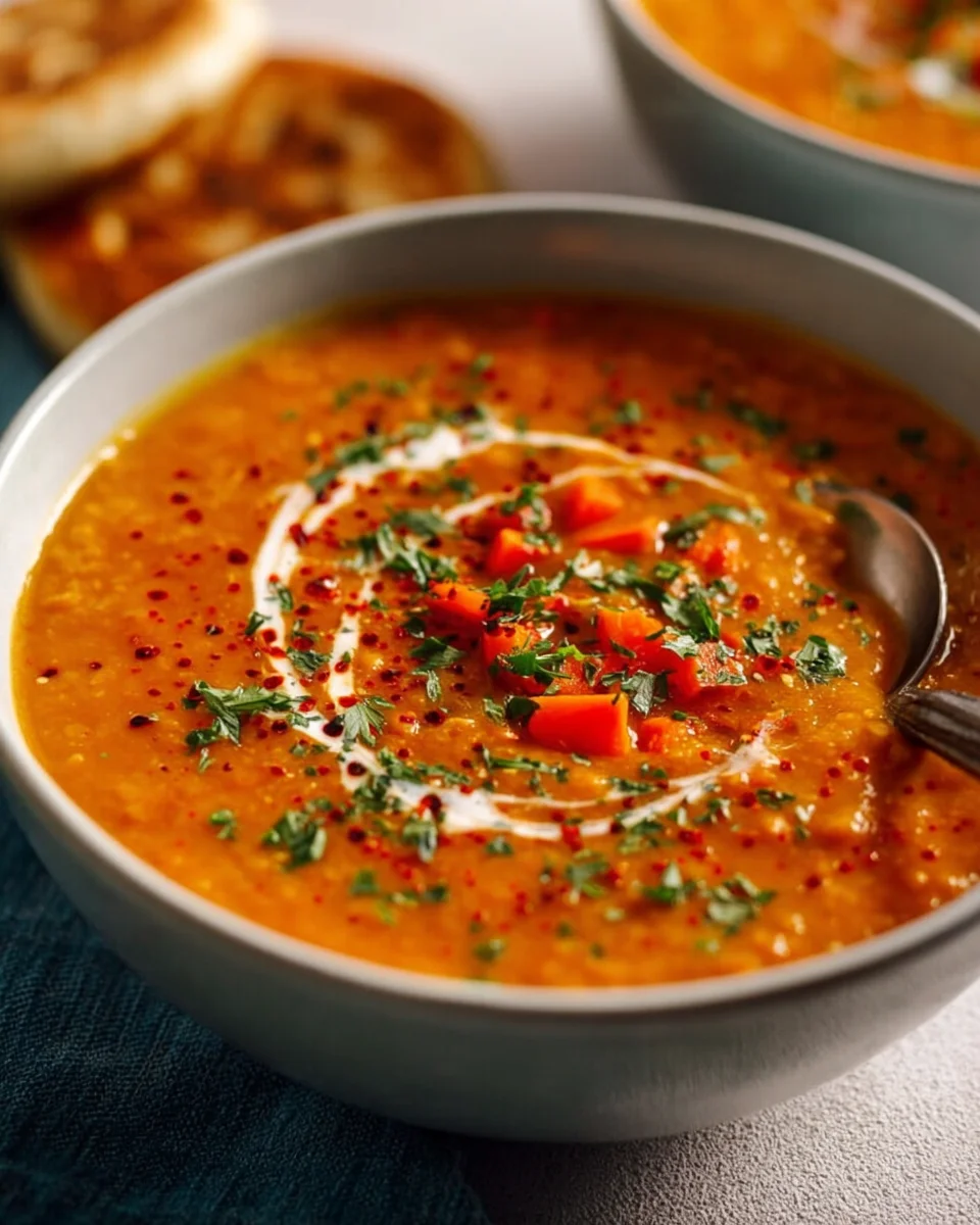 Kräftig Aromatische Rote Linsensuppe – Gesund & Lecker