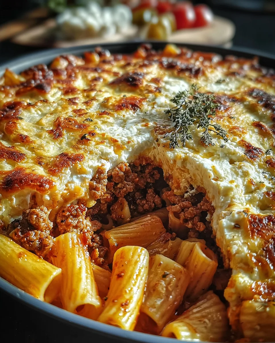 Einfacher Nudelauflauf: Feta, Hackfleisch & Genuss pur!
