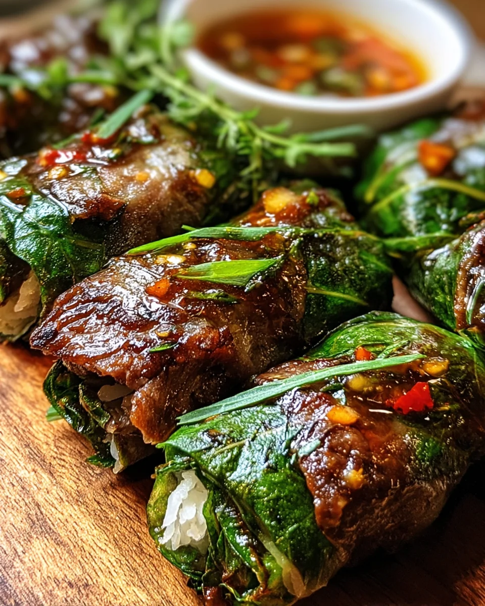 Thai Basil Beef Rolls: Aromatische Rindfleisch-Röllchen