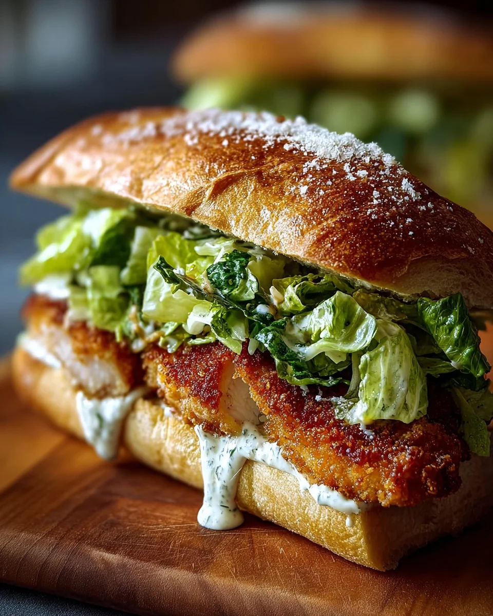 Knuspriges Chicken Caesar Sandwich: Einfach unwiderstehlich!