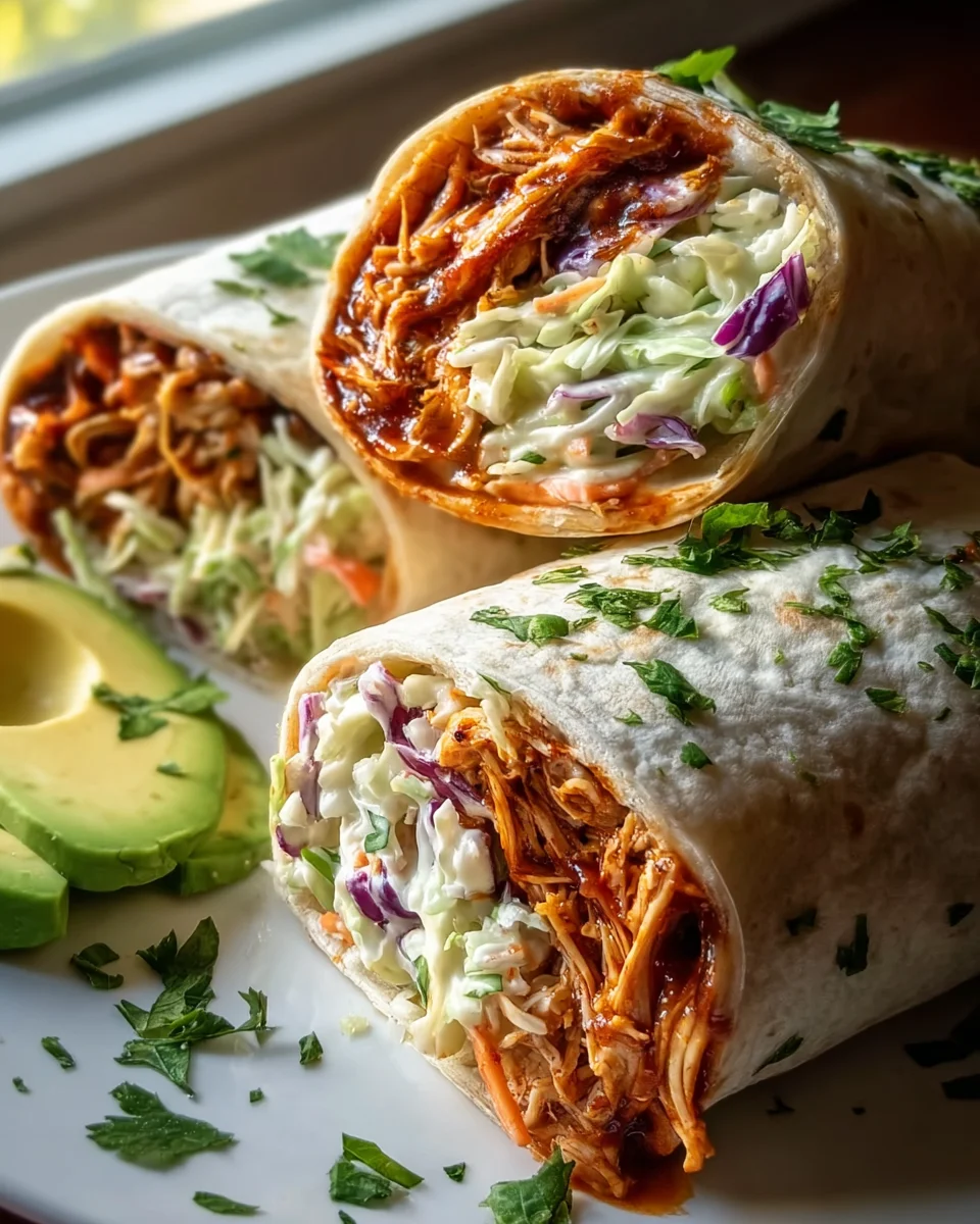 BBQ Hähnchen Coleslaw Wraps: Sommerlicher Genuss für alle!