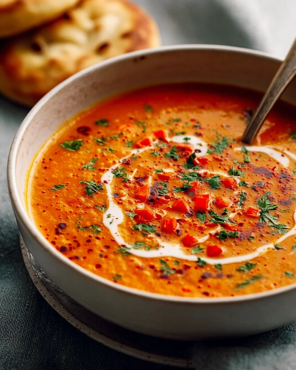 Kräftig Aromatische Rote Linsensuppe – Gesund & Lecker