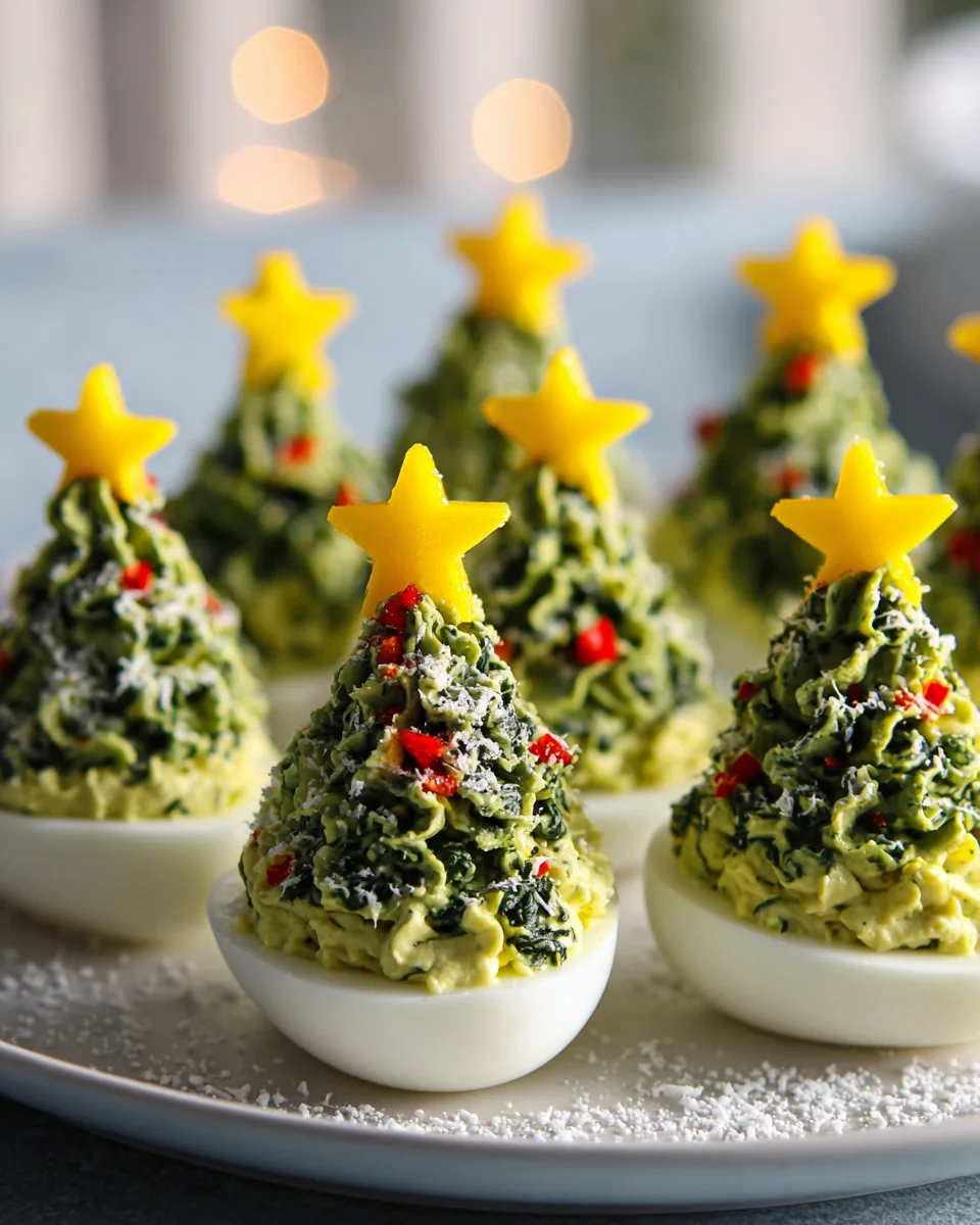 Köstliche Deviled Egg Christmas Trees für festliche Anlässe