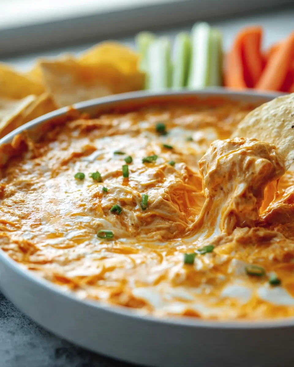Gesunder Crock Pot Buffalo Chicken Dip – Einfach & Lecker!