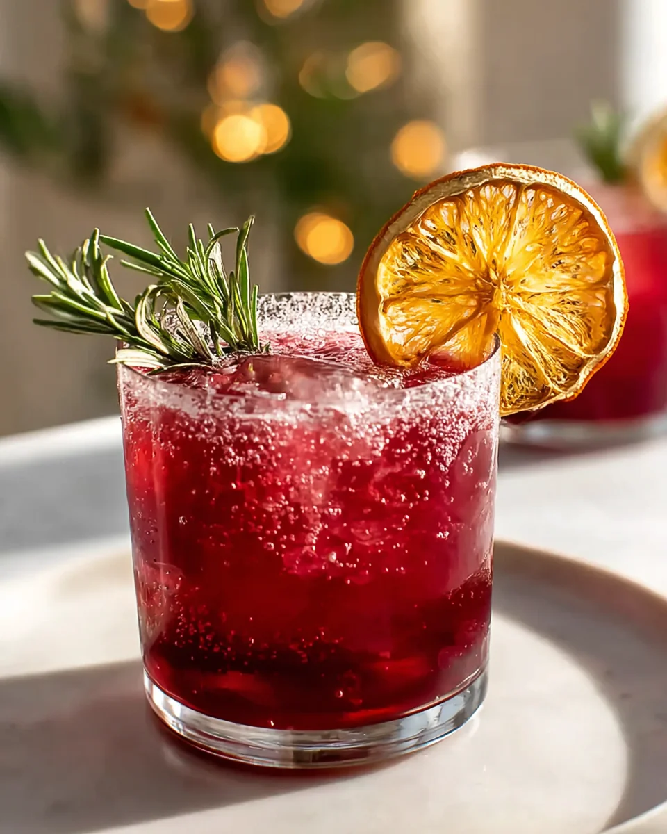 Spritziger Cranberry Rosmarin Cocktail – Erfrischend und lecker!