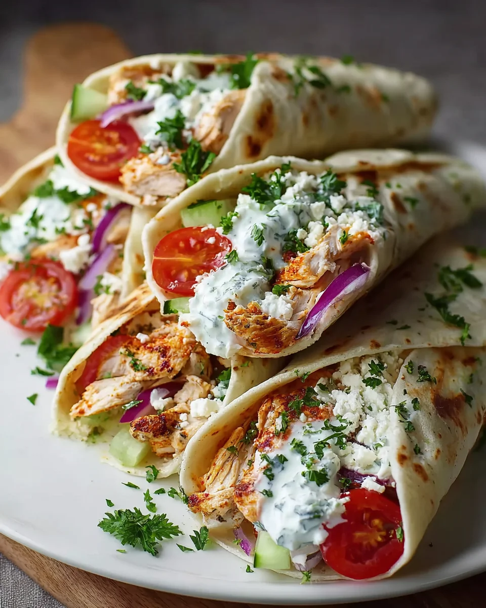Griechische Kipwraps mit Tzatziki – Einfaches Rezept genießen!