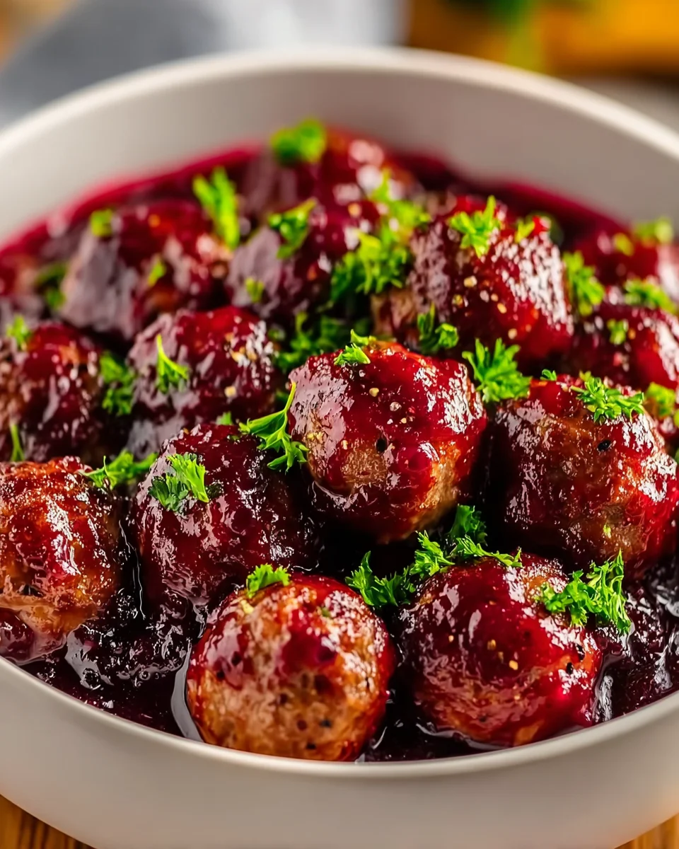 Schnelle Weihnachts-Cranberry-Fleischbällchen: Festlicher Genuss