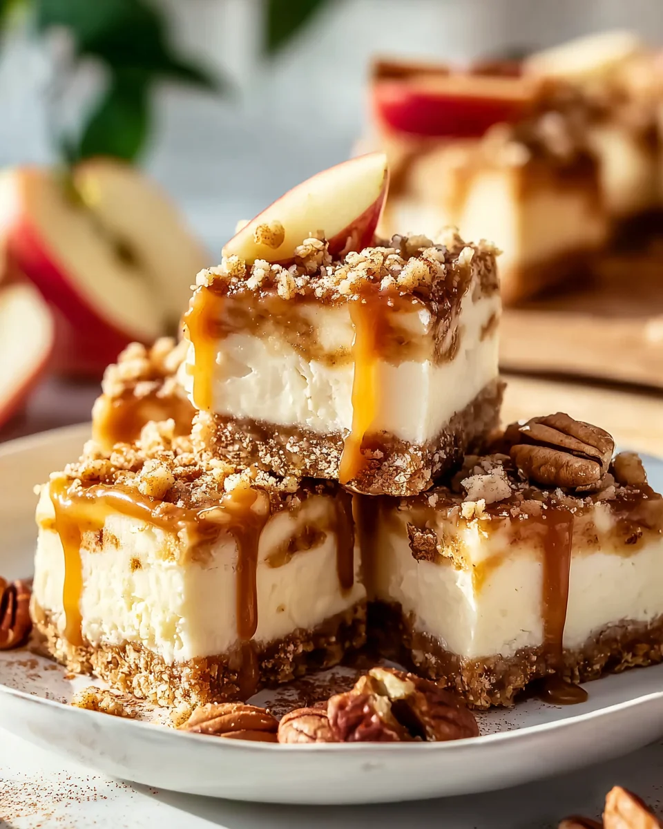 Bestes Rezept: Karamell-Apfel-Cheesecake-Riegel – Süßer Traum