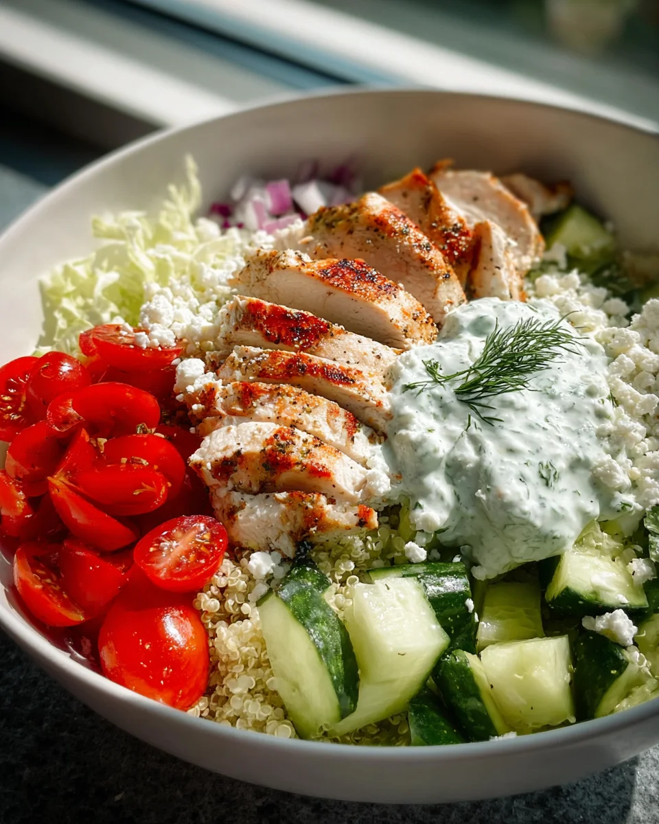 Griechische Chicken Bowls – Gesund und Lecker Genießen!