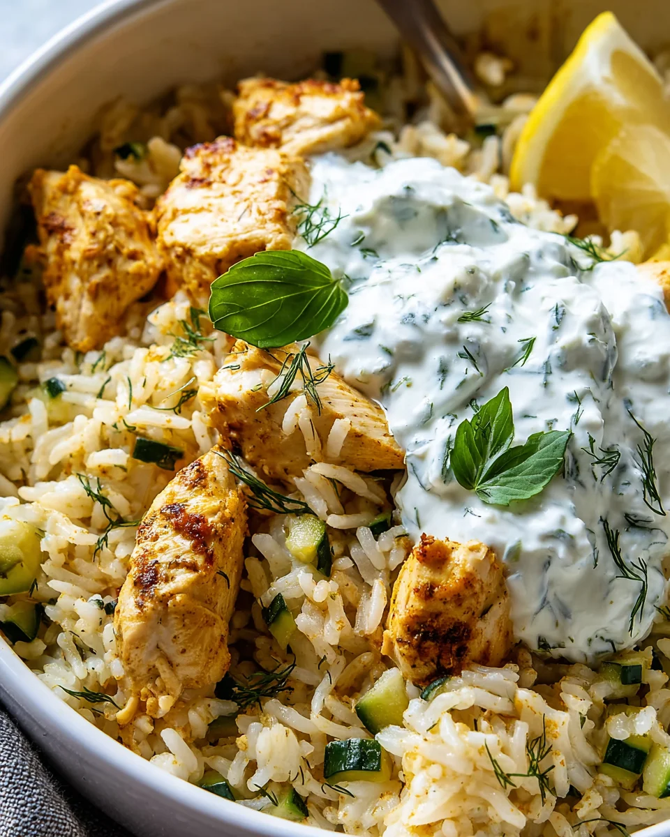 Leckeres Chicken Tzatziki Reis Auflauf Rezept für Genießer!