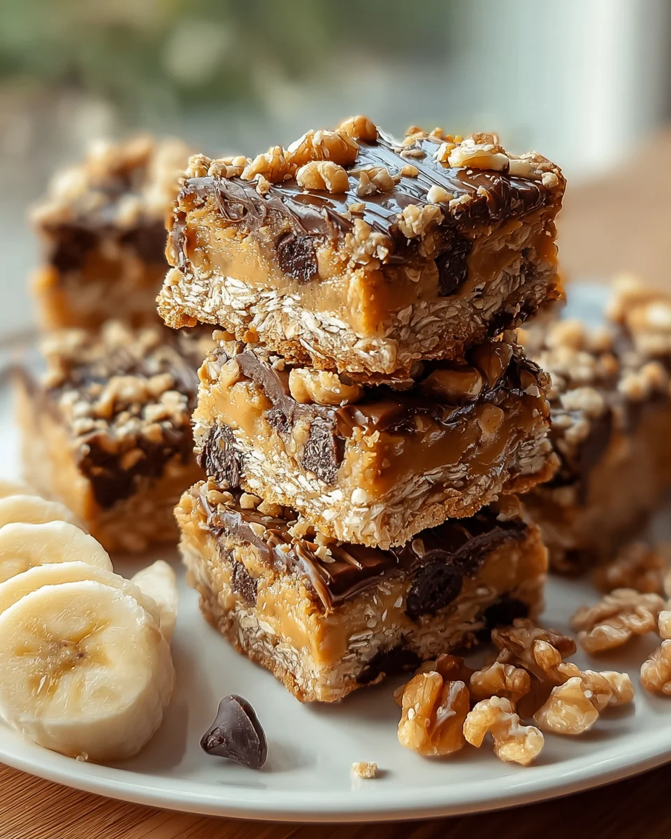 Blitzschnelle Nussige Bananen Hafer Riegel – Gesund & lecker