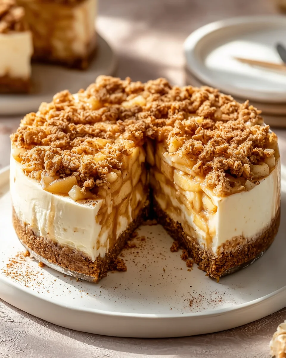 Cremiger Apfel Crumble Cheesecake – Einfach & Lecker