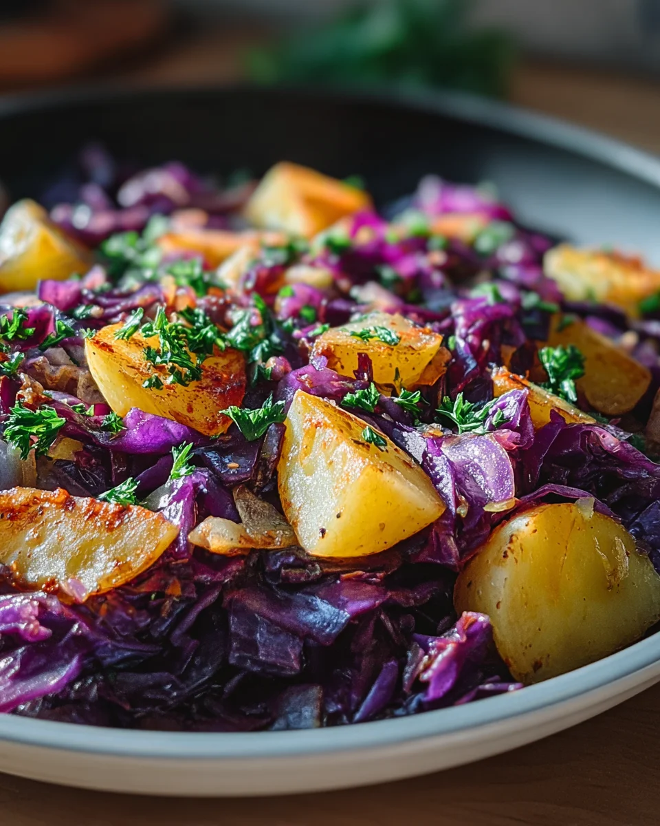 Rotkohl Pfanne mit Kartoffeln: Dein schnelles Lieblingsrezept