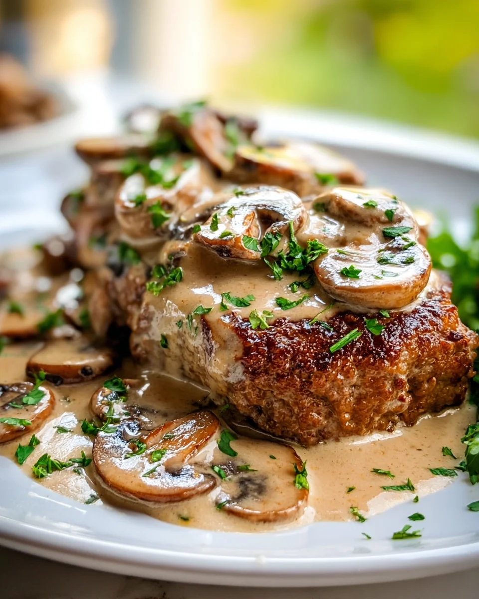 Keto Hacksteak mit Pilzrahmsauce – Lecker & Low-Carb!