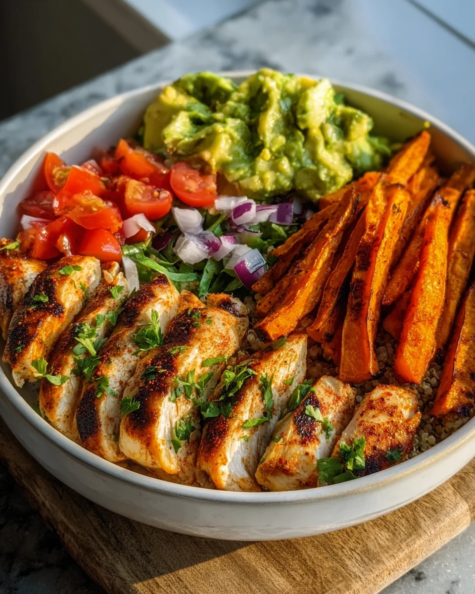 Leckere Grilled Herb Chicken Bowl – Gesund und einfach genießen!