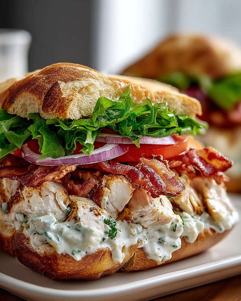 Chopped Chicken Beef Bacon Ranch Sandwich – Geschmacksexplosion!