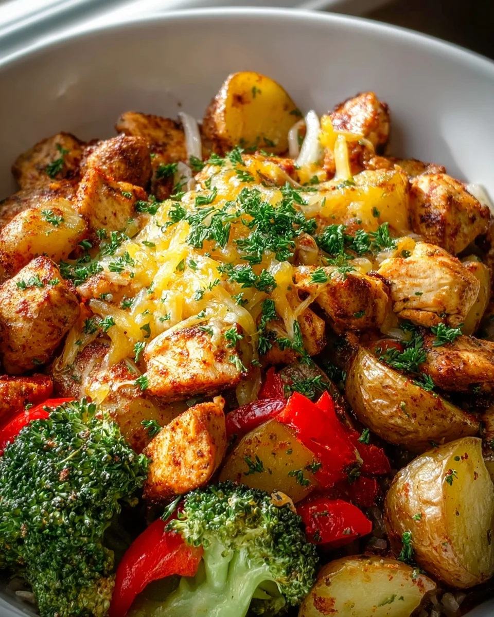 Crispy Potato And Chicken Bowl: Knusprig und lecker genießen!