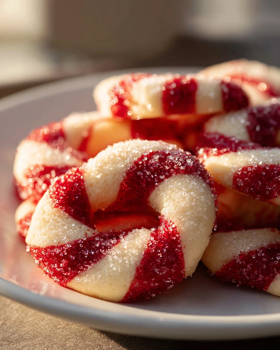 Festliche Zuckerstangen Kekse: Unwiderstehlich zarte Leckerei!