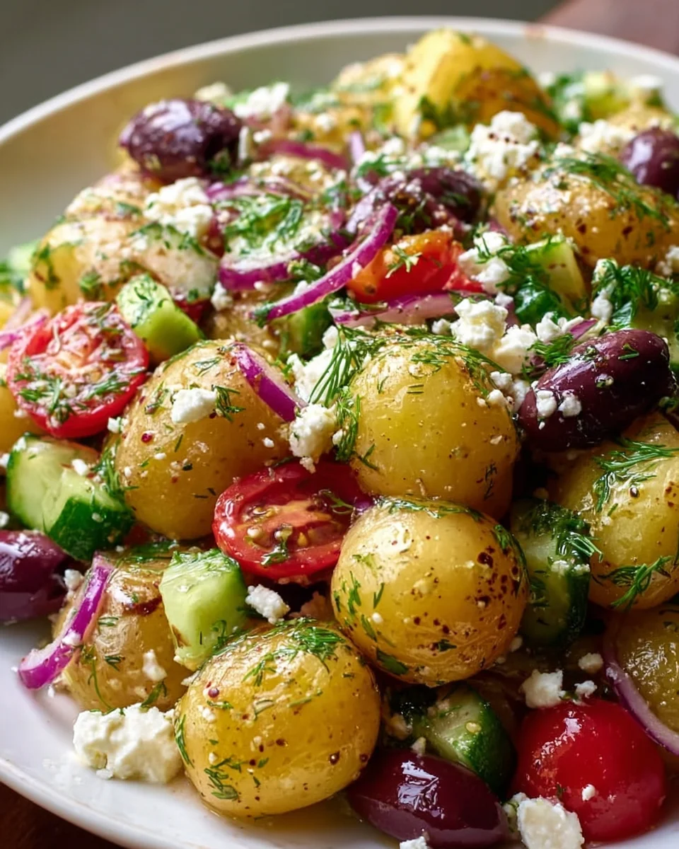 Griechischer Kartoffelsalat: Frisch, lecker und einfach!